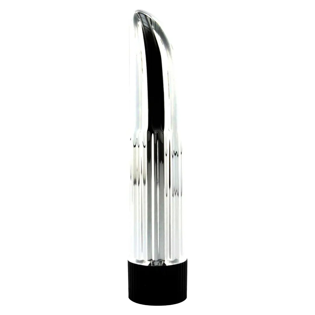 Seven Creations Ladyfinger Mini Vibrator διακριτικός μίνι δονητής από ABS με πολλαπλές ταχύτητες ασημί