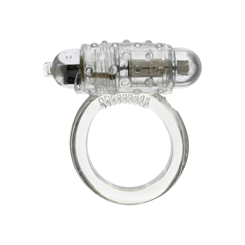 Seven Creations Mini Vibrating Cockring 5,5 cm δονητικό δαχτυλίδι πέους από TPE και ABS διάφανο για άνδρες