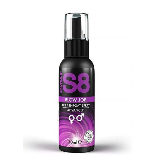 S8 Deep Throat Spray water-based spray λαιμού με γεύση μέντας για μεγαλύτερη άνεση κατά τη στοματική επαφή
