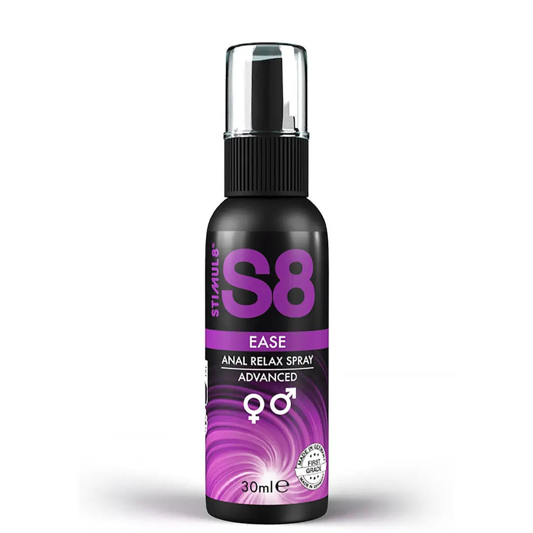S8 Ease Anal Relax Spray 15 ml – spray χαλάρωσης πρωκτικής περιοχής με Laureth-9 για μεγαλύτερη άνεση κατά την πρωκτική επαφή