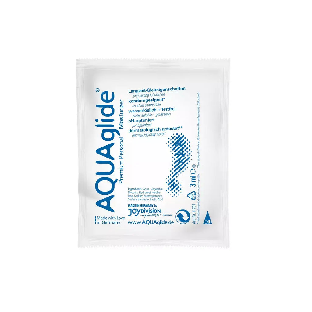 AQUAglide Water-Based Lubricant – premium λιπαντικό με βάση το νερό για κολπική, πρωκτική και στοματική χρήση 3ml