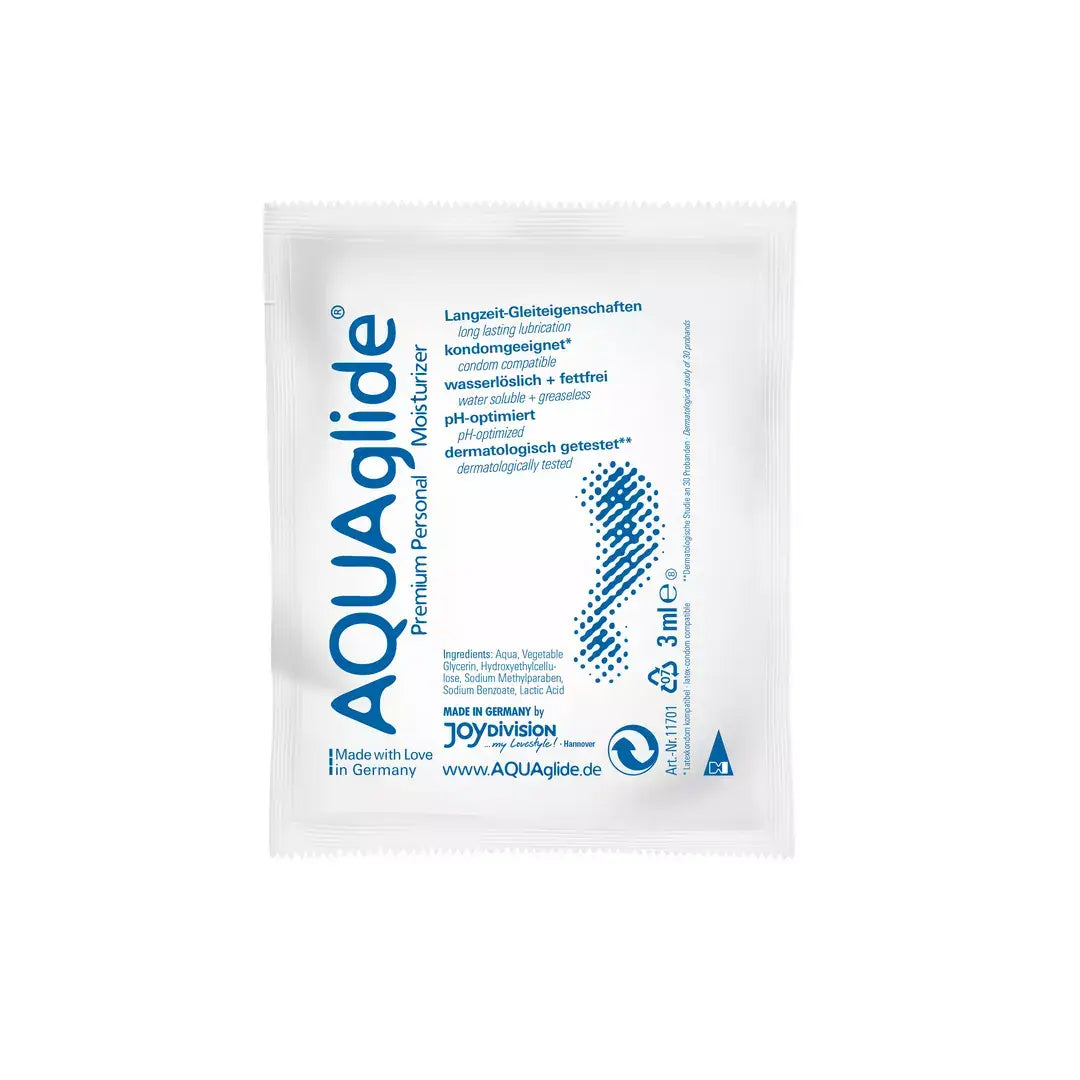 AQUAglide Water-Based Lubricant – premium λιπαντικό με βάση το νερό για κολπική, πρωκτική και στοματική χρήση 3ml