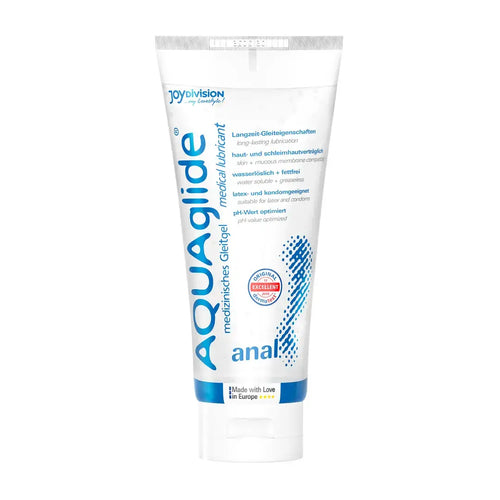AQUAglide Anal Water-Based Lubricant 100 ml – premium πρωκτικό λιπαντικό με βάση το νερό για παρατεταμένη ολίσθηση