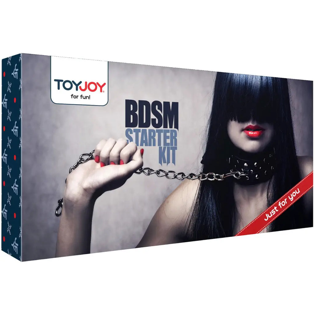 BDSM Starter Kit σετ bondage με μάσκα μαστίγιο φίμωτρο σχοινί και σφιγκτήρες