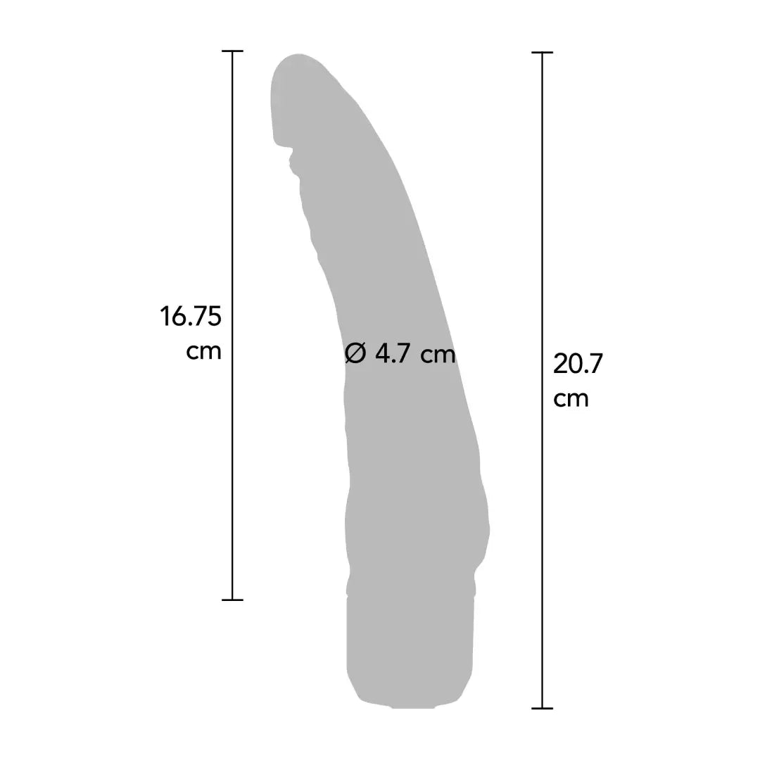 ερωτικά παιχνίδια TOYJOY Get Real Classic Slim Vibrator λεπτός ρεαλιστικός δονητής σιλικόνης