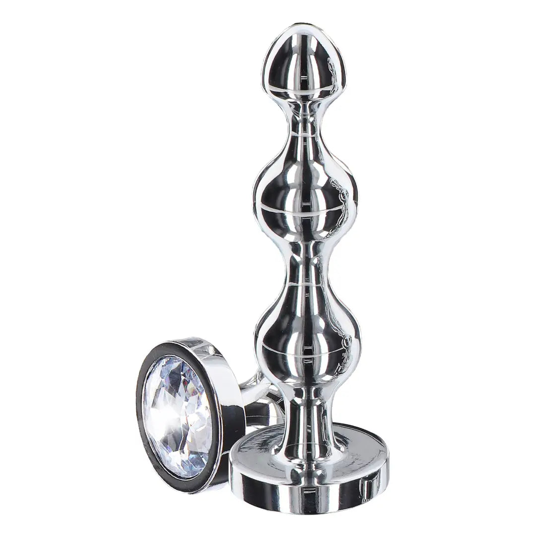 Diamond Star Beads πρωκτικές μπίλιες αλουμινίου με ασημί κόσμημα μεσαία σφήνα