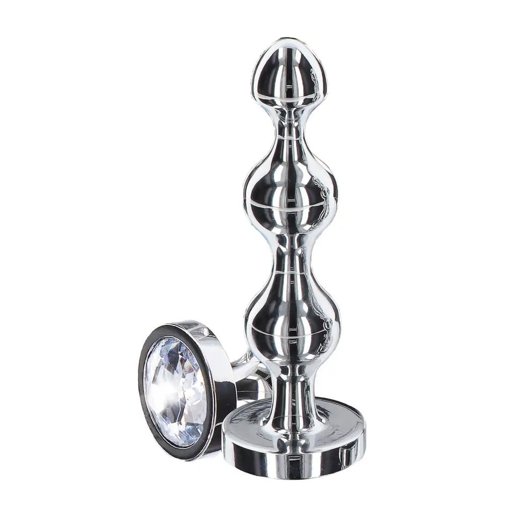 Diamond Star Beads πρωκτικές μπίλιες αλουμινίου με ασημί κόσμημα μικρή σφήνα