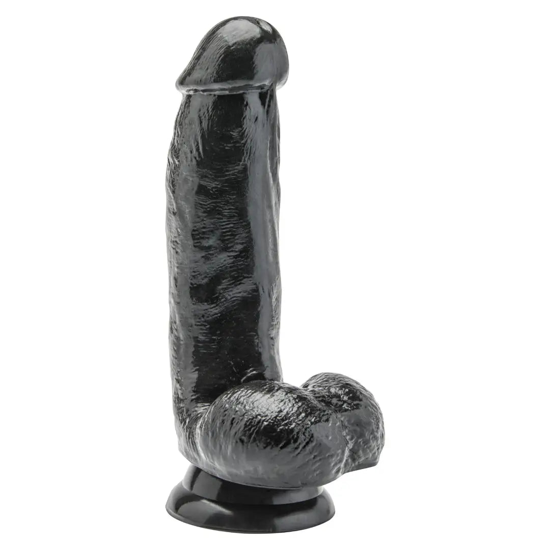 ToyJoy ρεαλιστικό ομοίωμα dildo PVC 15 cm με ισχυρή βεντούζα στη βάση, σε μαύρο χρώμα