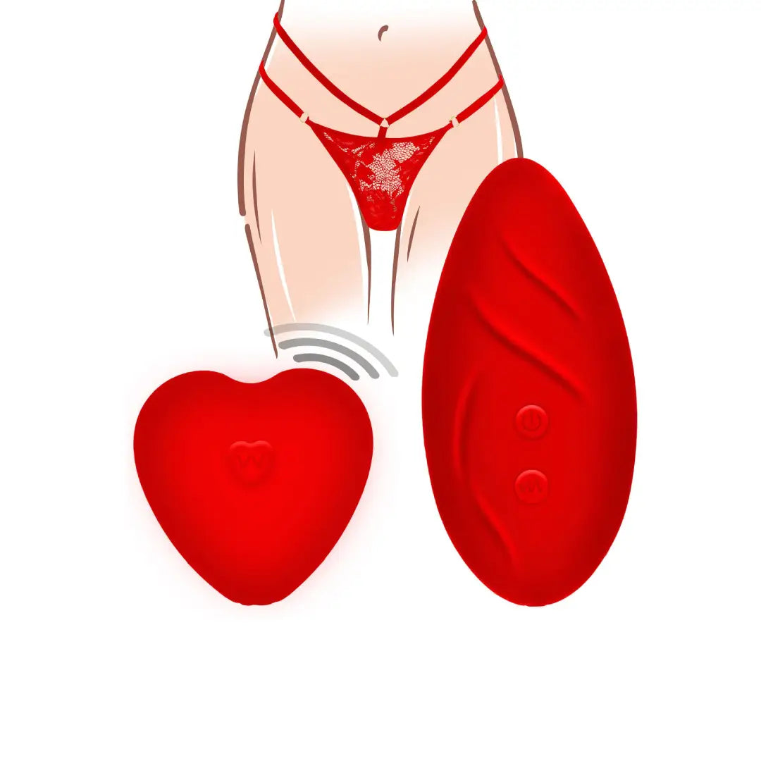 TOYJOY Divine Panty Vibrator κόκκινο εσώρουχο με δονητή και τηλεχειριστήριο κόκκινο