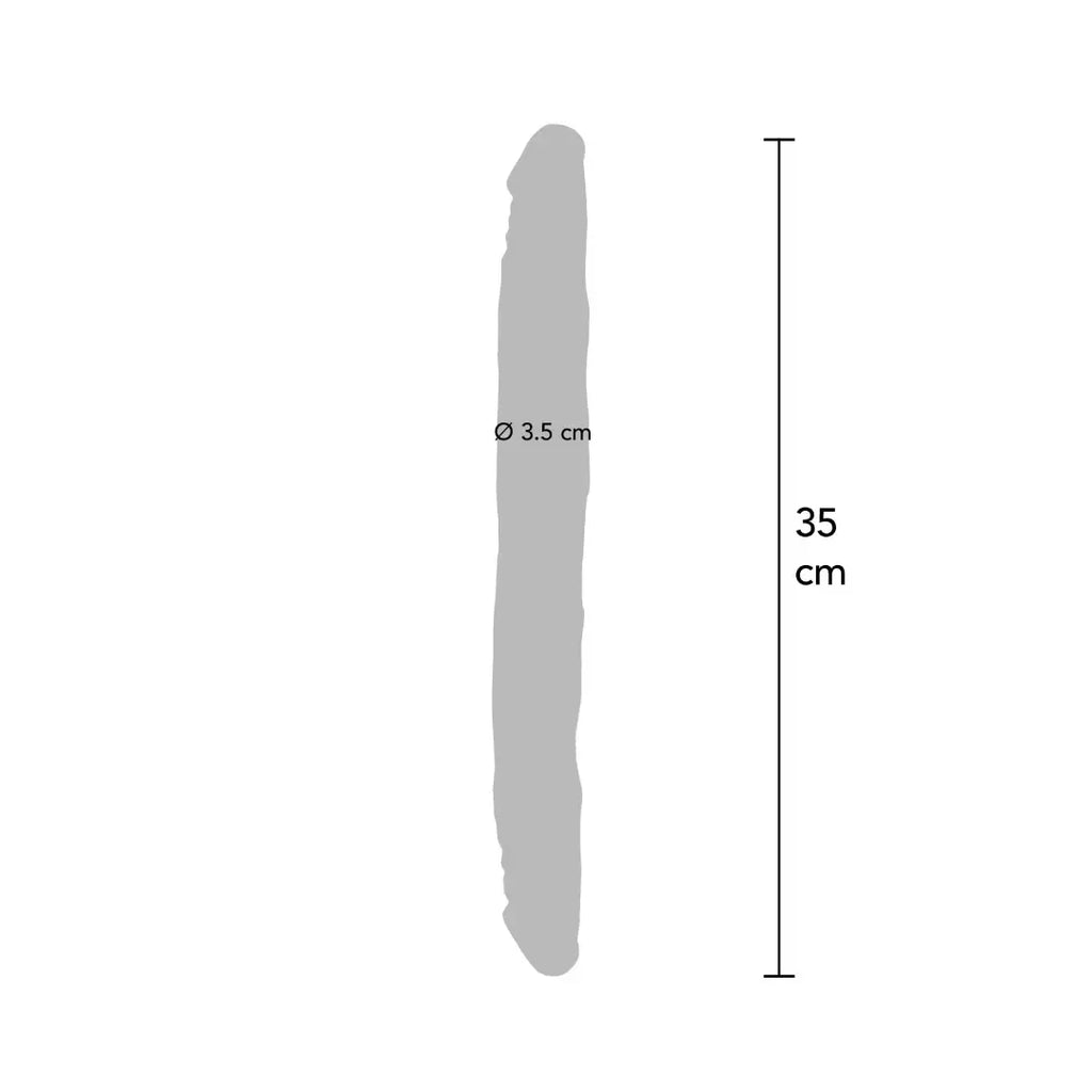 ερωτικό βοήθημα Double Dong 35 cm διπλό εύκαμπτο ρεαλιστικό ομοίωμα πέους