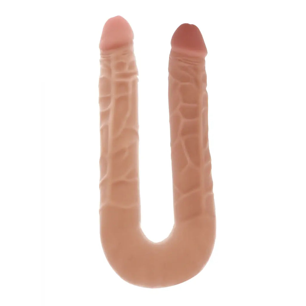 ερωτικό παιχνίδι Double Dong 40 cm, XL διπλό ρεαλιστικό ομοίωμα πέους από phthalate-free PVC, με εύκαμπτο σώμα και soft-touch επιφάνεια.