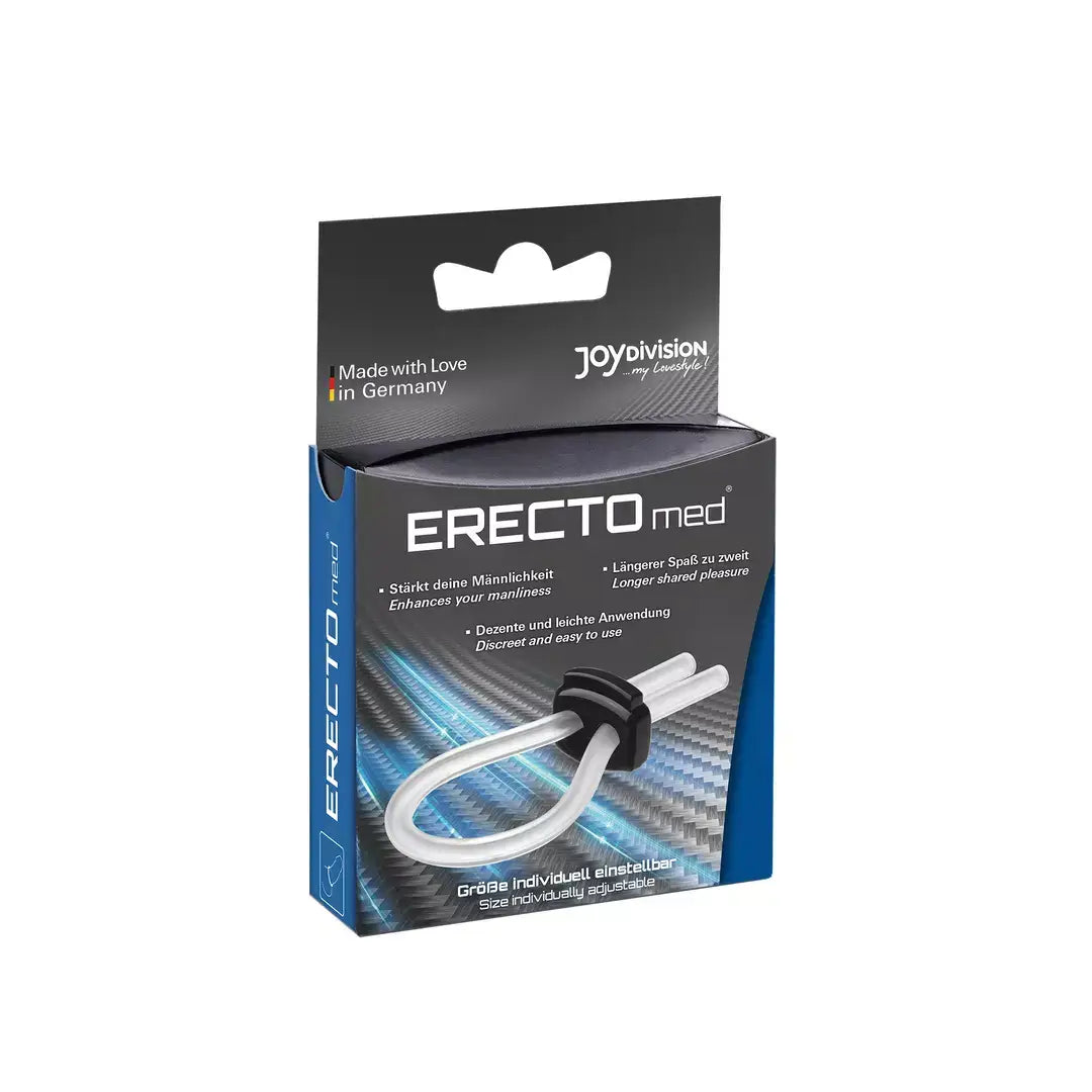 ERECTOmed Ring ρυθμιζόμενο δαχτυλίδι πέους από ιατρική σιλικόνη διάφανο