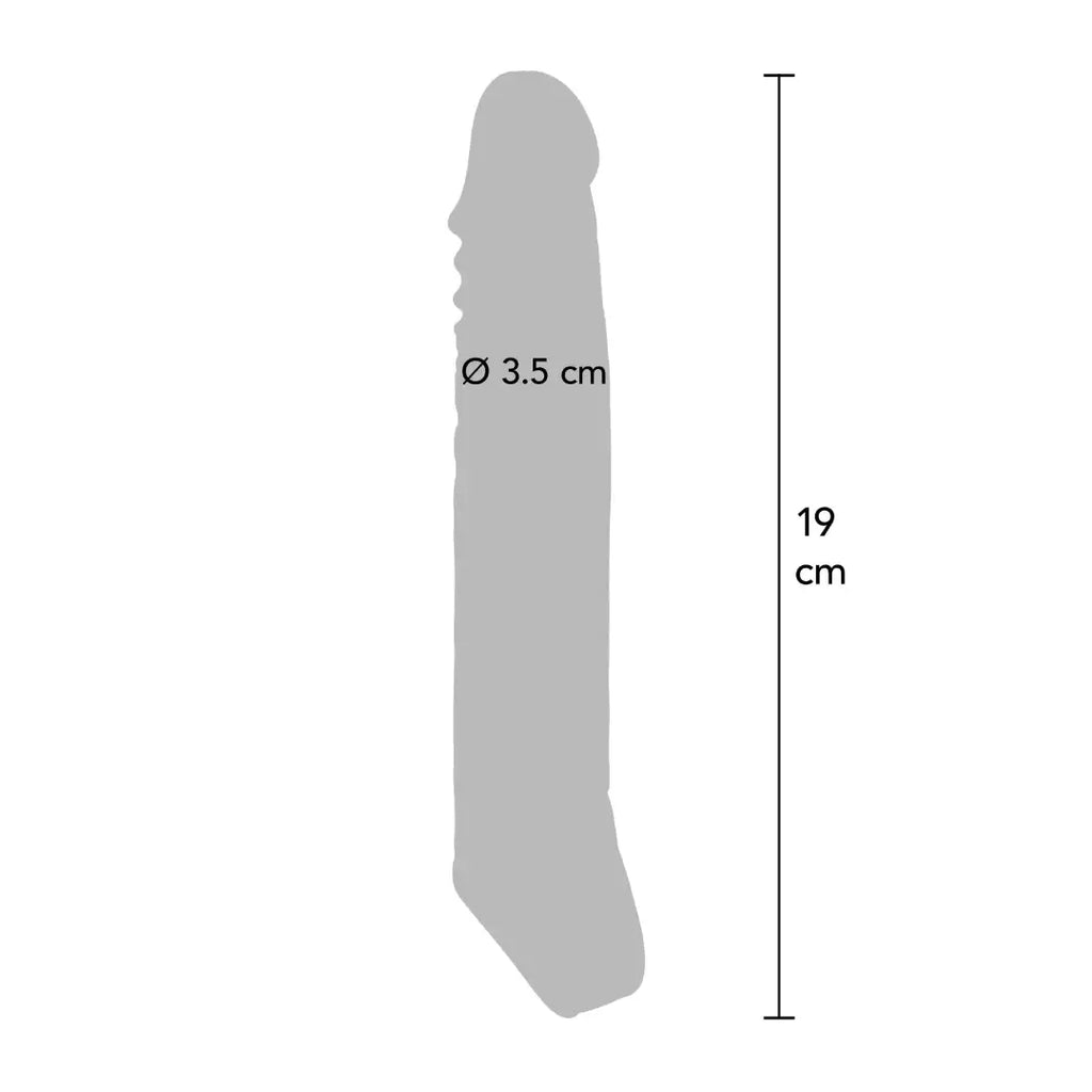 ανδρικό αξεσουάρ TOYJOY Get Real Extension Sleeve Large 19 cm προέκταση πέους TPE