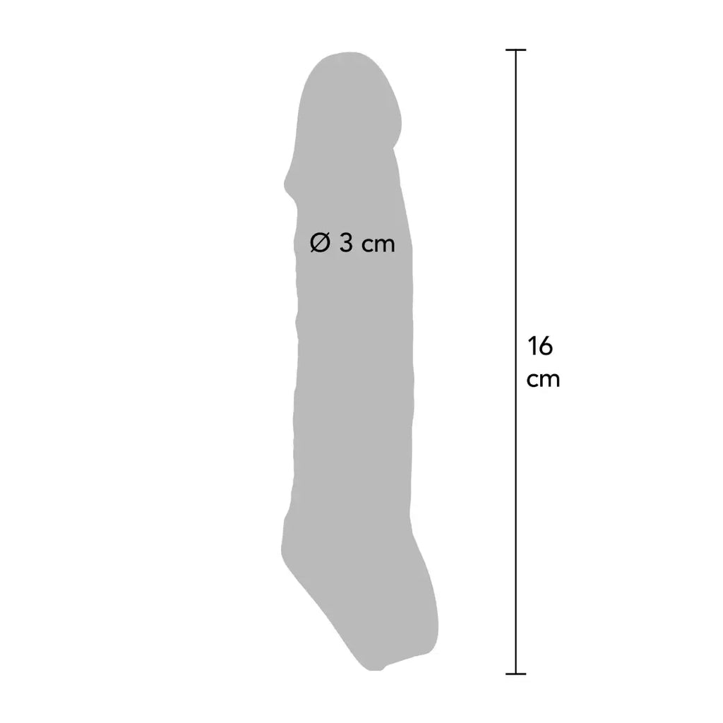 ερωτικό αξεσουάρ για άνδρες Extension Sleeve Medium 16 cm προέκταση πέους από TPE