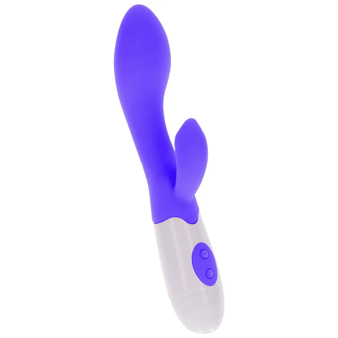 ToyJoy Funky Lover Vibrator από σιλικόνη με κλειτοριδικό διεγέρτη σε μωβ χρώμα