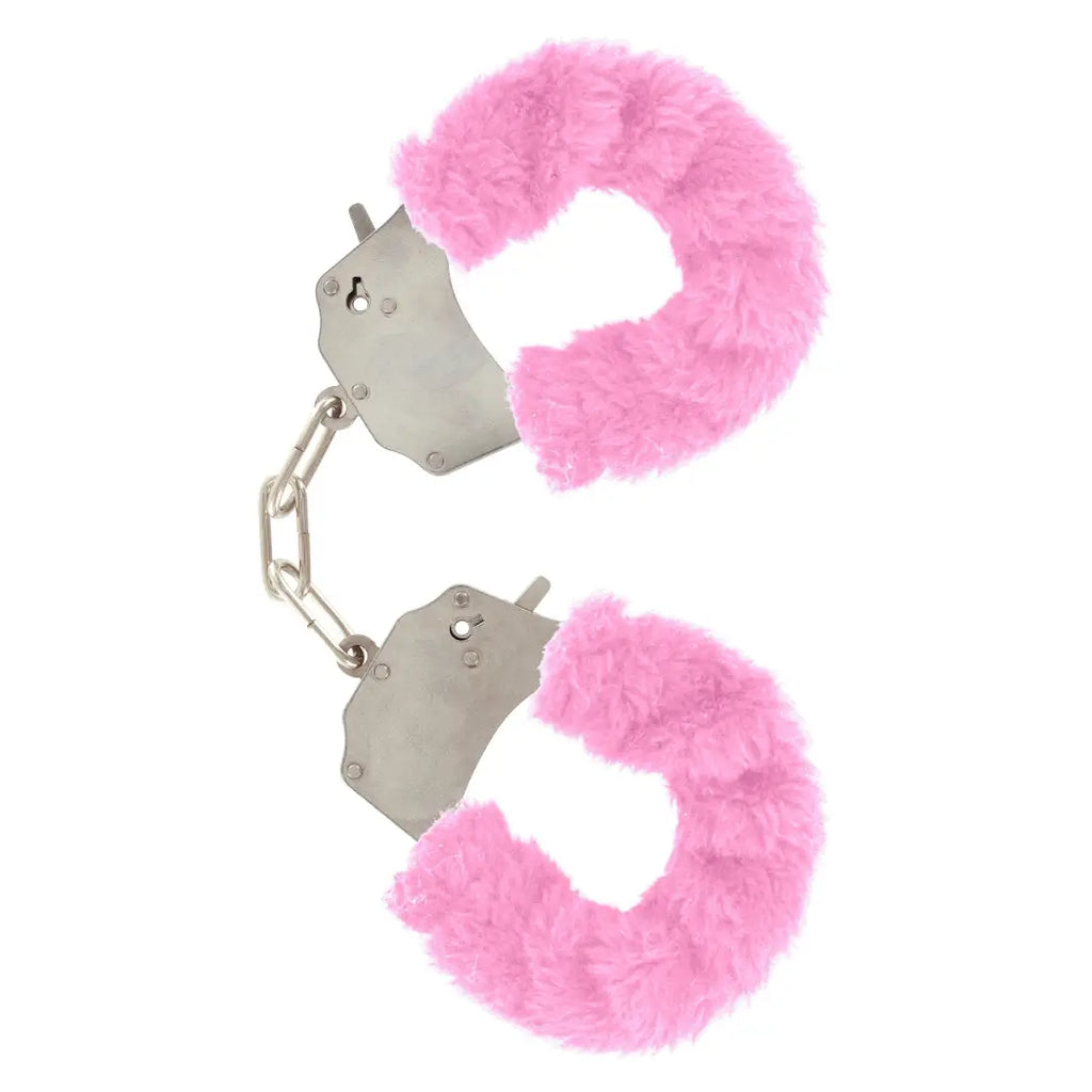 ToyJoy Furry Fun Cuffs με γούνα χειροπέδες bondage ροζ