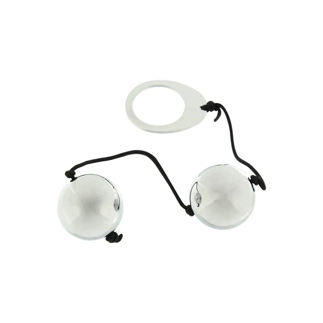 Seven Creations Heavy Duo Spheres Balls anal beads με βαριές μεταλλικές μπάλες realtoys.gr