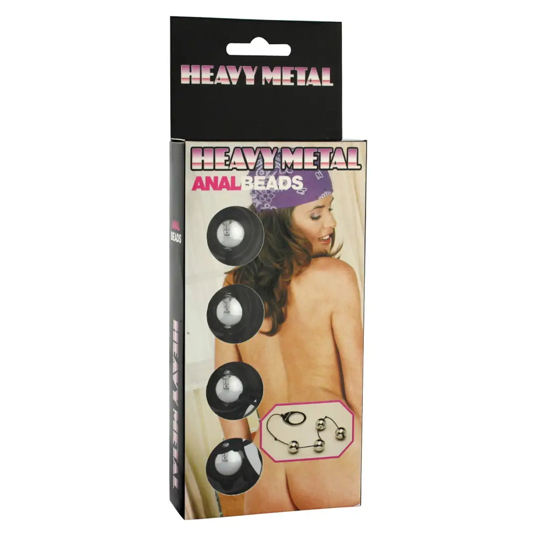 για γυναίκες  Seven Creations Heavy Metal Anal Beads με βαριές μεταλλικές μπάλες realtoys.gr