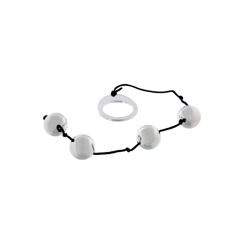 Seven Creations Heavy Metal Anal Beads με τέσσερις μεταλλικές μπάλες realtoys.gr