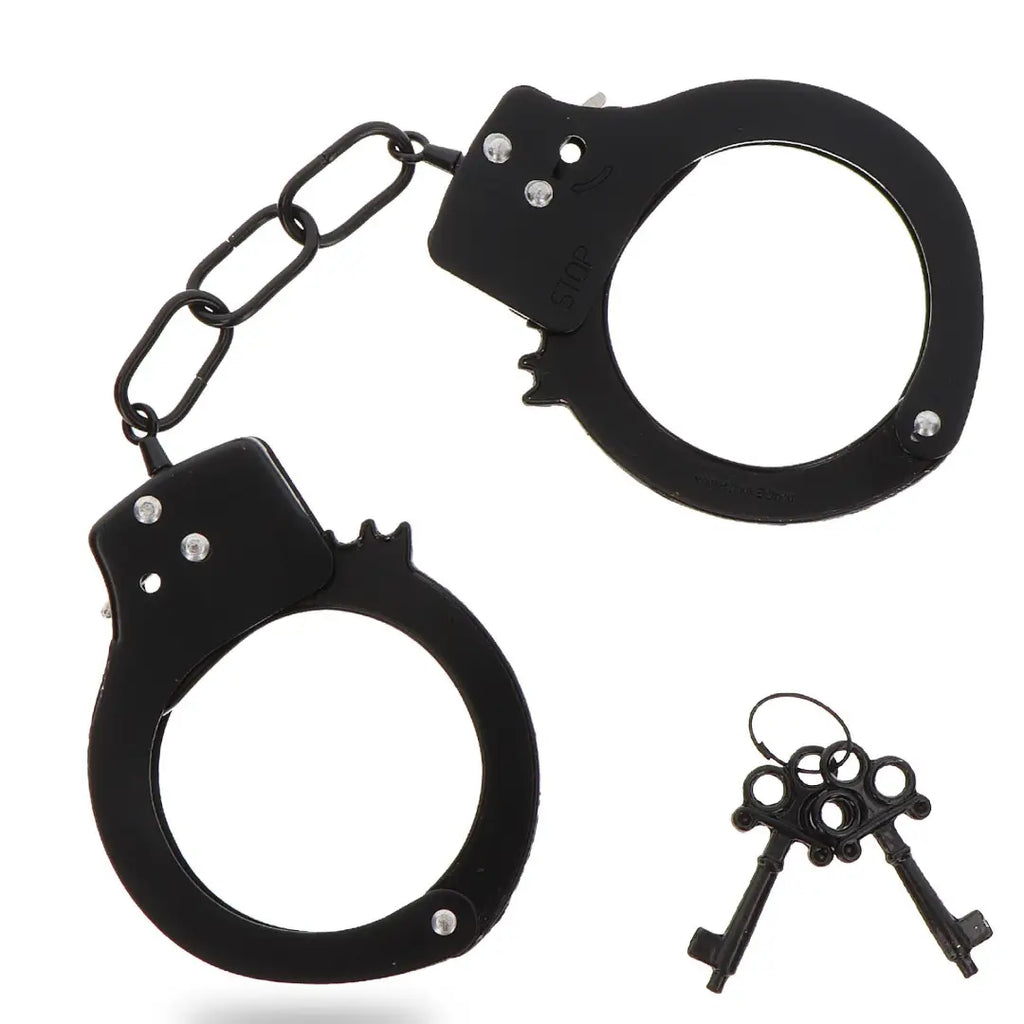ToyJoy Metal Handcuffs μεταλλικές χειροπέδες BDSM bondage μαύρες