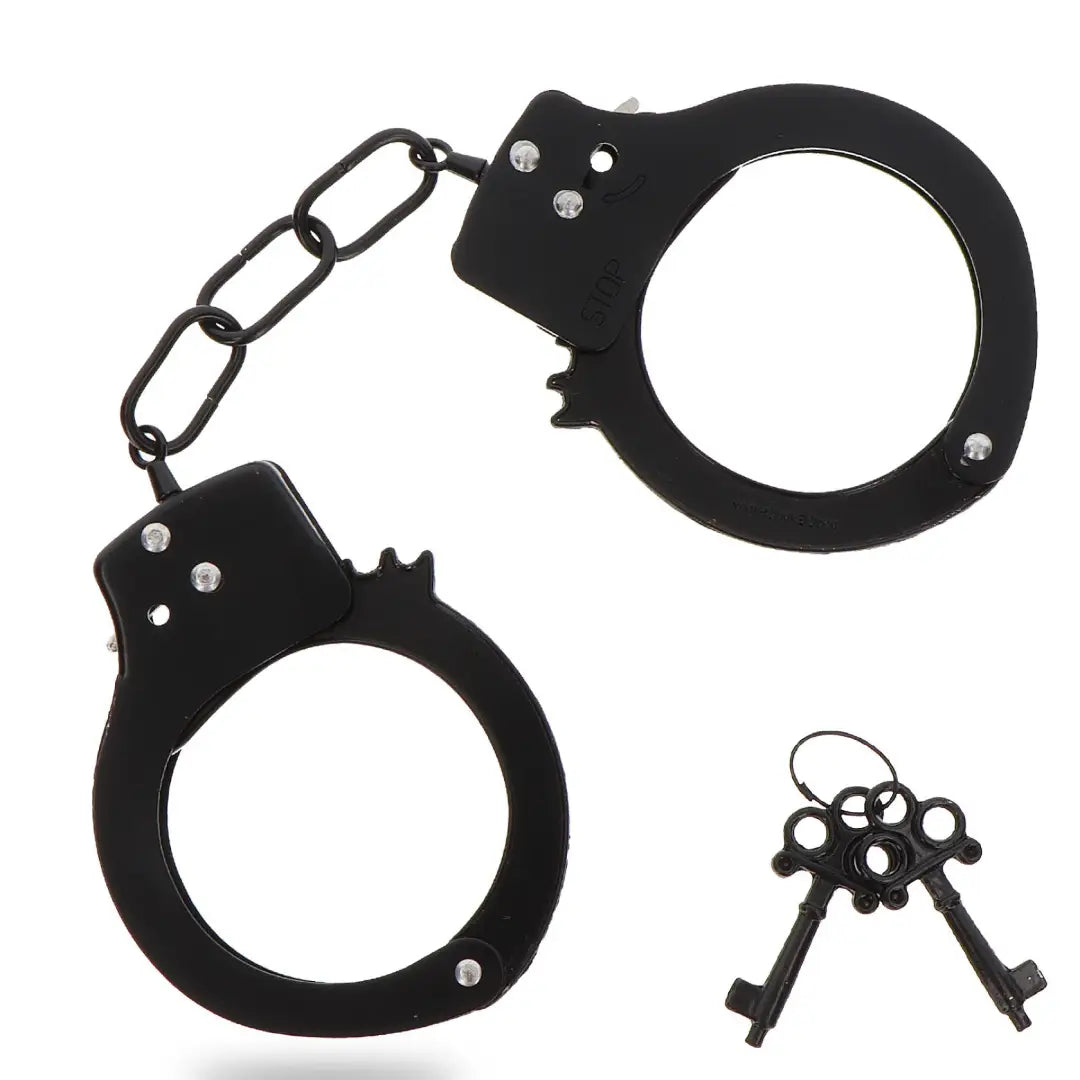 ToyJoy Metal Handcuffs μεταλλικές χειροπέδες BDSM bondage μαύρες