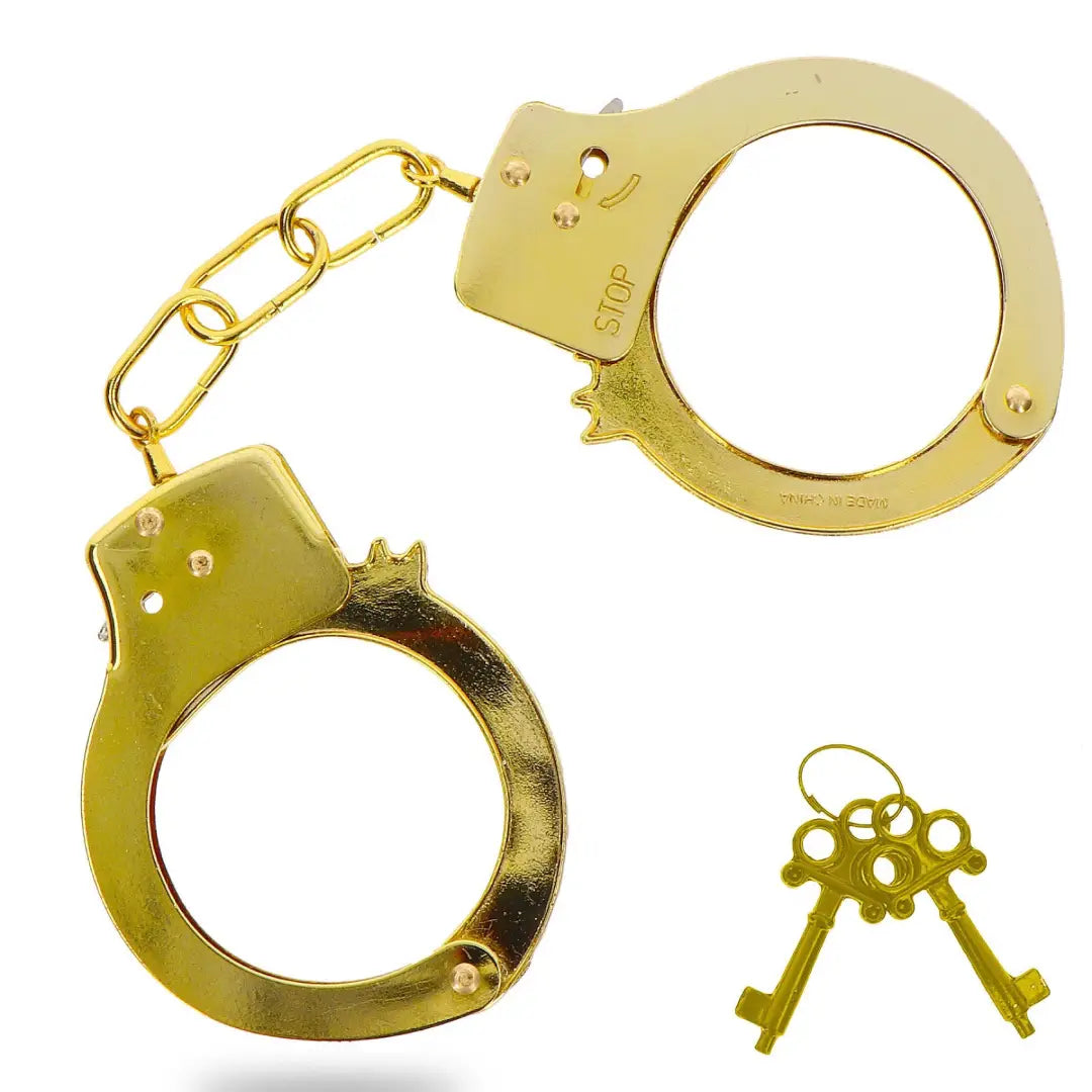ToyJoy Metal Handcuffs μεταλλικές χειροπέδες BDSM bondage χρυσές