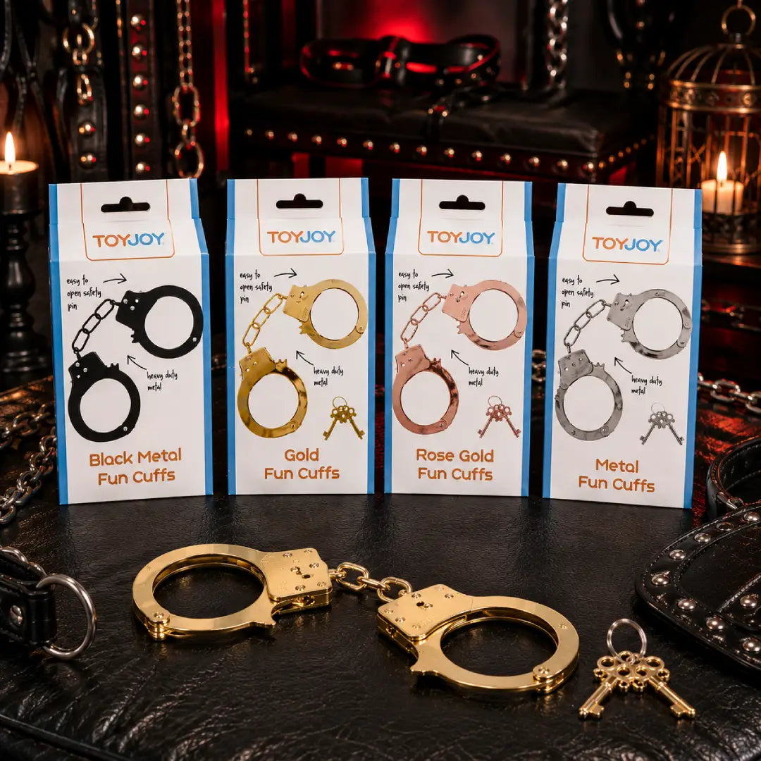για άνδρες και γυναίκες ToyJoy Metal Handcuffs μεταλλικές χειροπέδες BDSM bondage