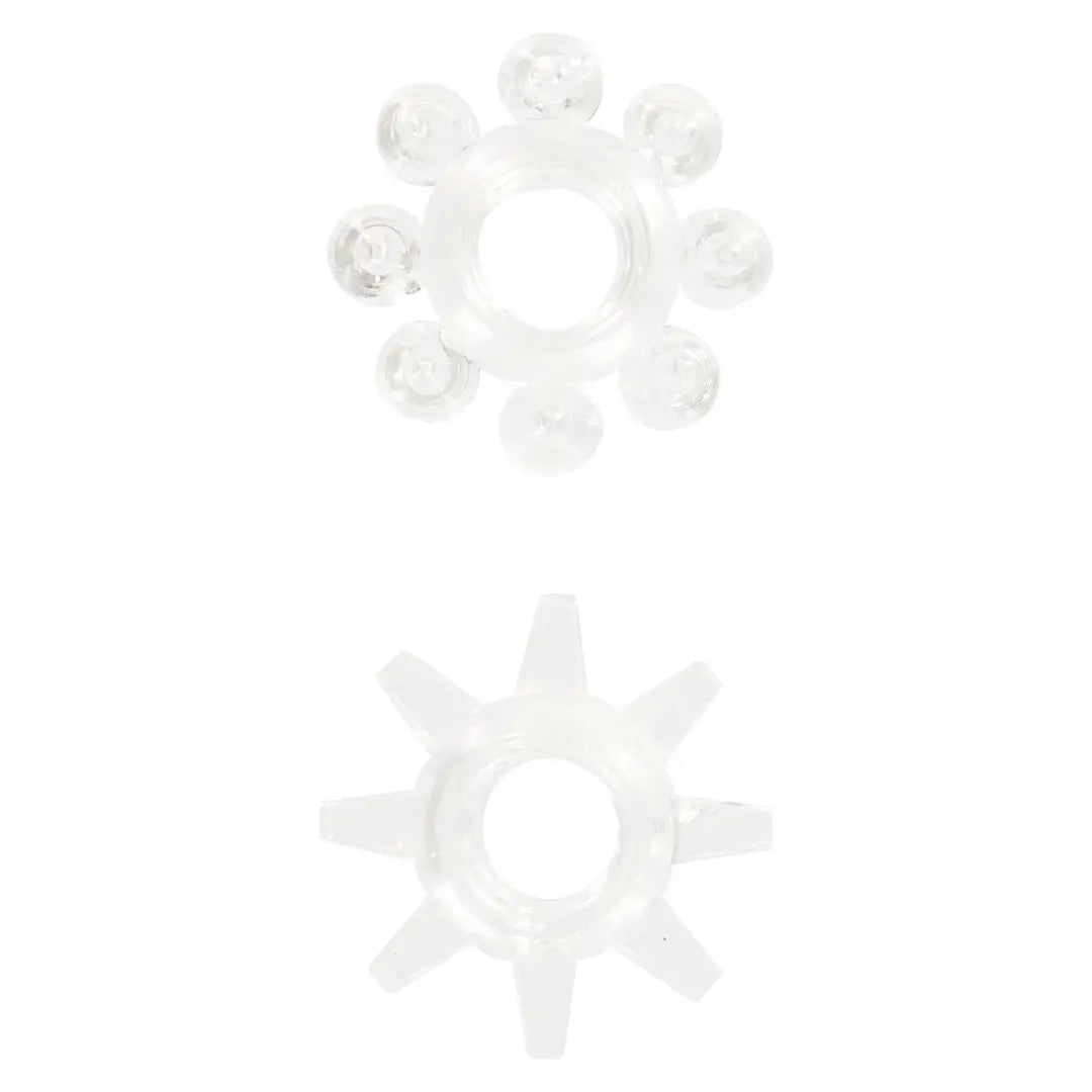 σε διάφανο Power Stretchy Rings σετ 2 ελαστικά δαχτυλίδια πέους TPE, αξεσουάρ ανδρών