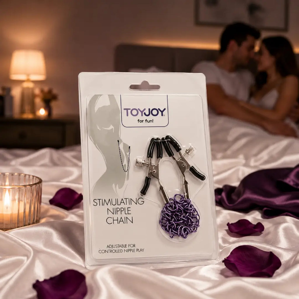 για γυναίκες ToyJoy Stimulating Nipple Chain αλυσίδα με σφιγκτήρες θηλών BDSM