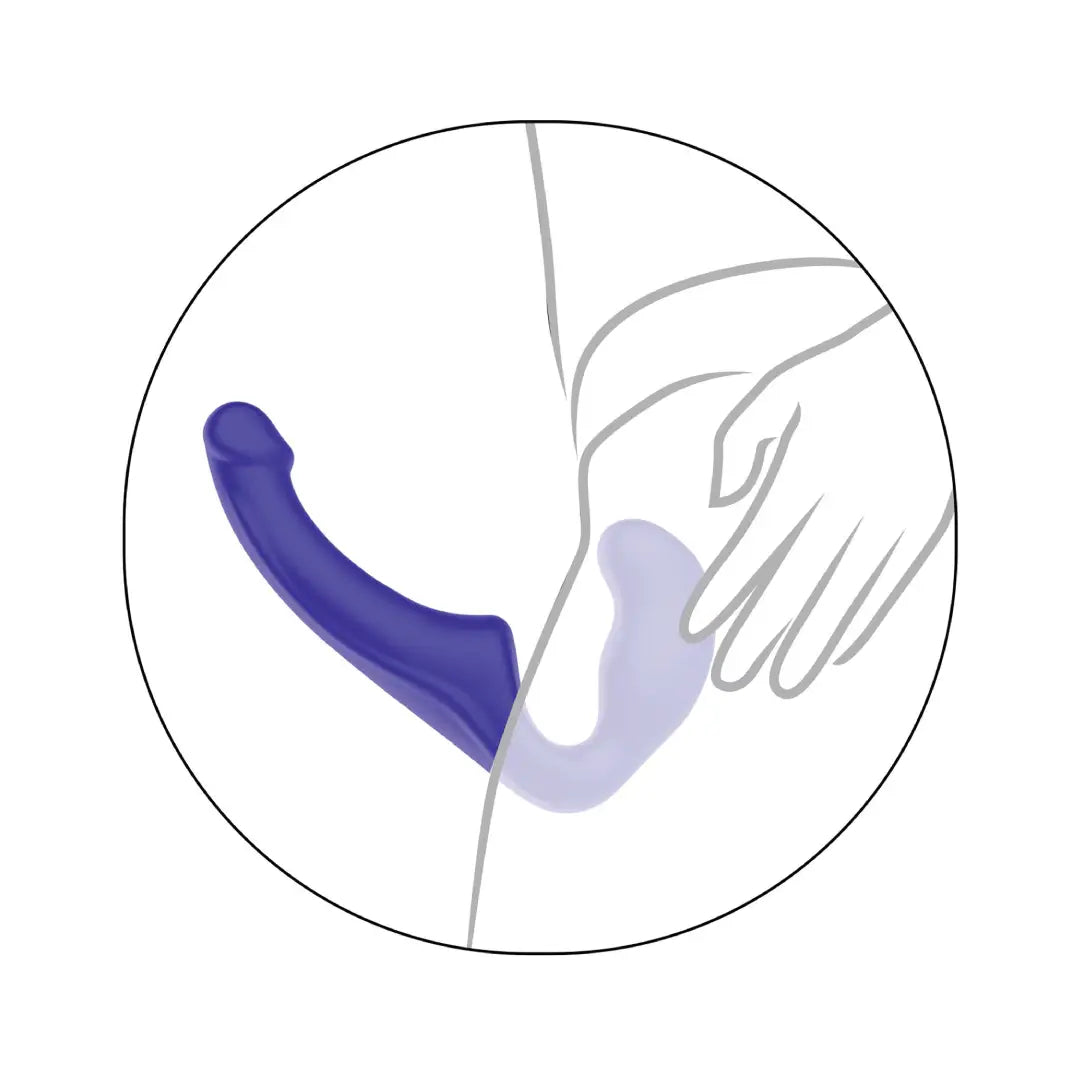 ερωτικό παιχνίδι Strapless Strap-On Silicone 23cm από σιλικόνη χωρίς ζώνη