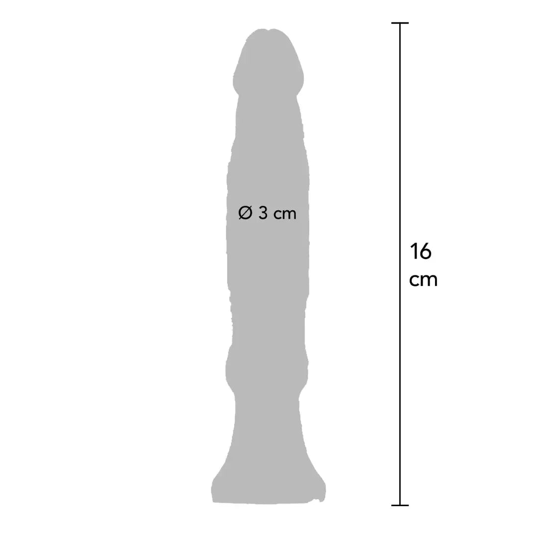 για γυναίκες Anal Starter 16cm εύκαμπτο πρωκτικό ομοίωμα για αρχάριους με φαρδιά βάση ασφαλείας