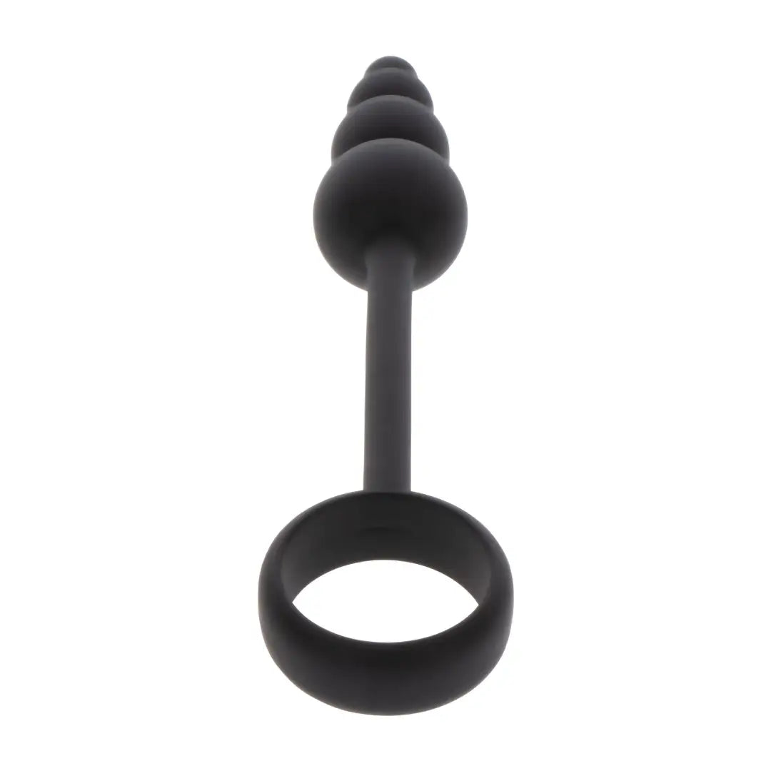 ερωτικό αξεσουάρ για άνδρες Anal Plug & Cock Ring πρωκτική τάπα με ελαστικό δαχτυλίδι πέους