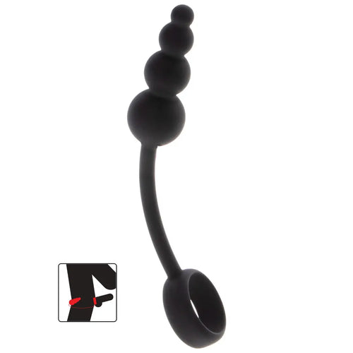 για άνδρες Anal Plug & Cock Ring πρωκτική τάπα με ελαστικό δαχτυλίδι πέους