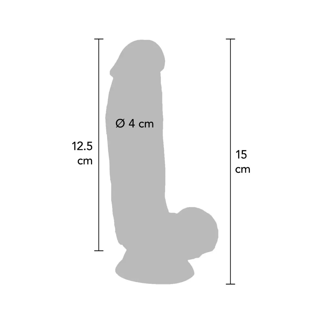 ερωτικό βοήθημα ToyJoy Vibrating Dildo PVC 15 cm ρεαλιστικός δονητής με δόνηση
