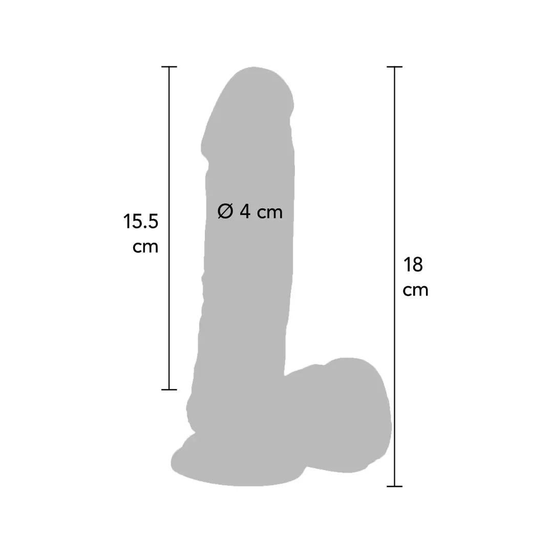 ερωτικό παιχνίδι Ρεαλιστικός δονητής ToyJoy Vibrating Dildo PVC 18 cm