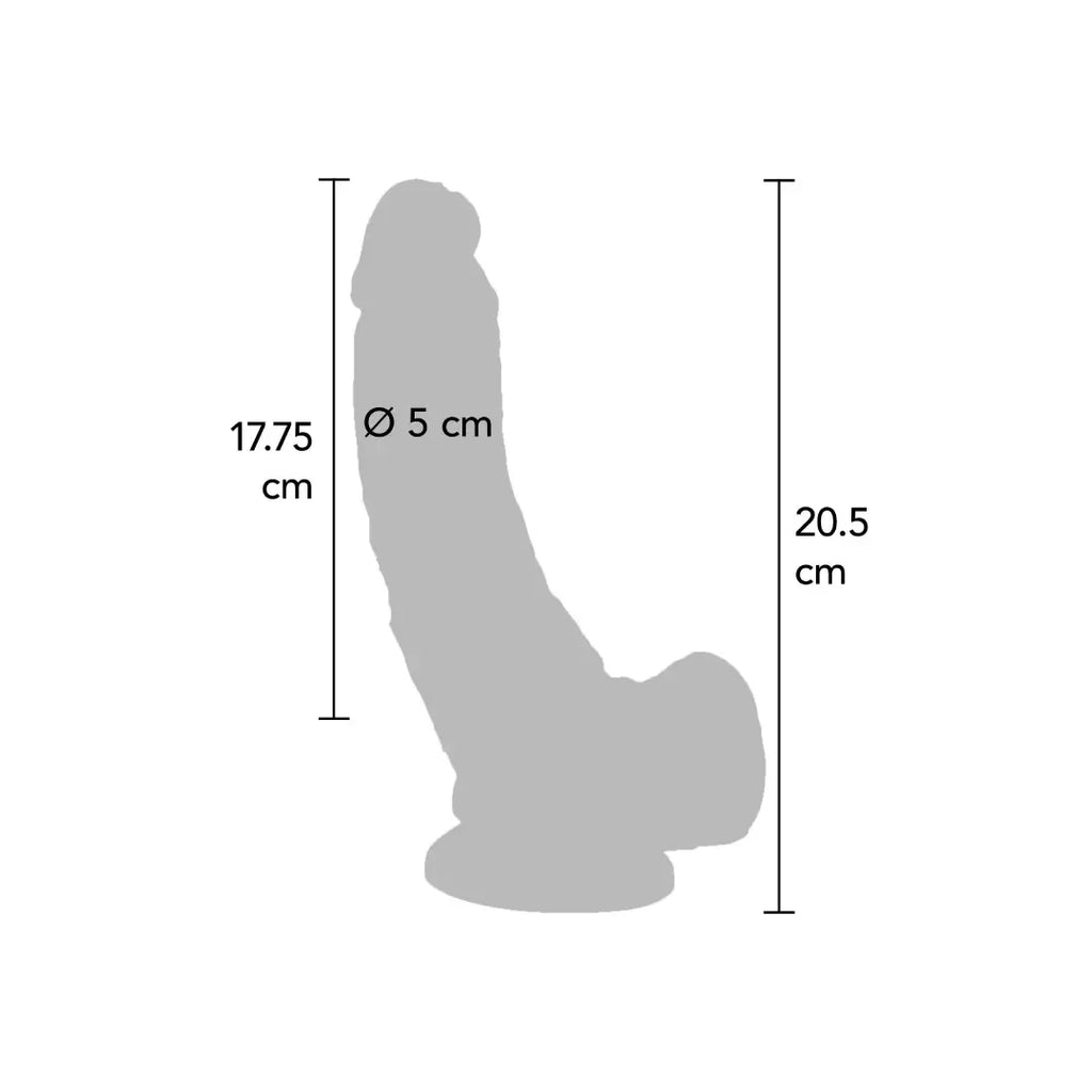 ερωτικό παιχνίδι ToyJoy Vibrating Dildo PVC 20,5 cm μεγάλος ρεαλιστικός δονητής