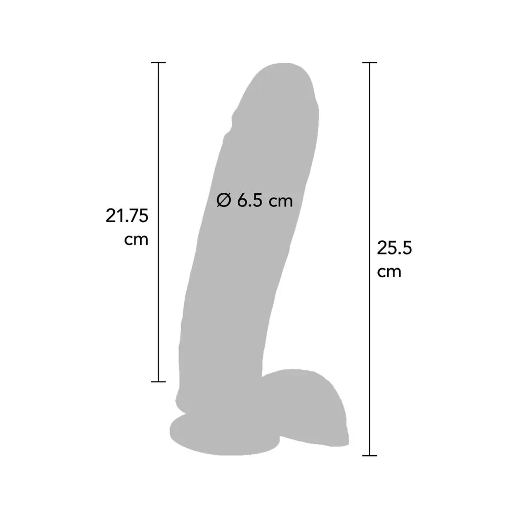 ερωτικό παιχνίδι ToyJoy XL Vibrating Dildo PVC 25,5 cm μεγάλος ρεαλιστικός δονητής