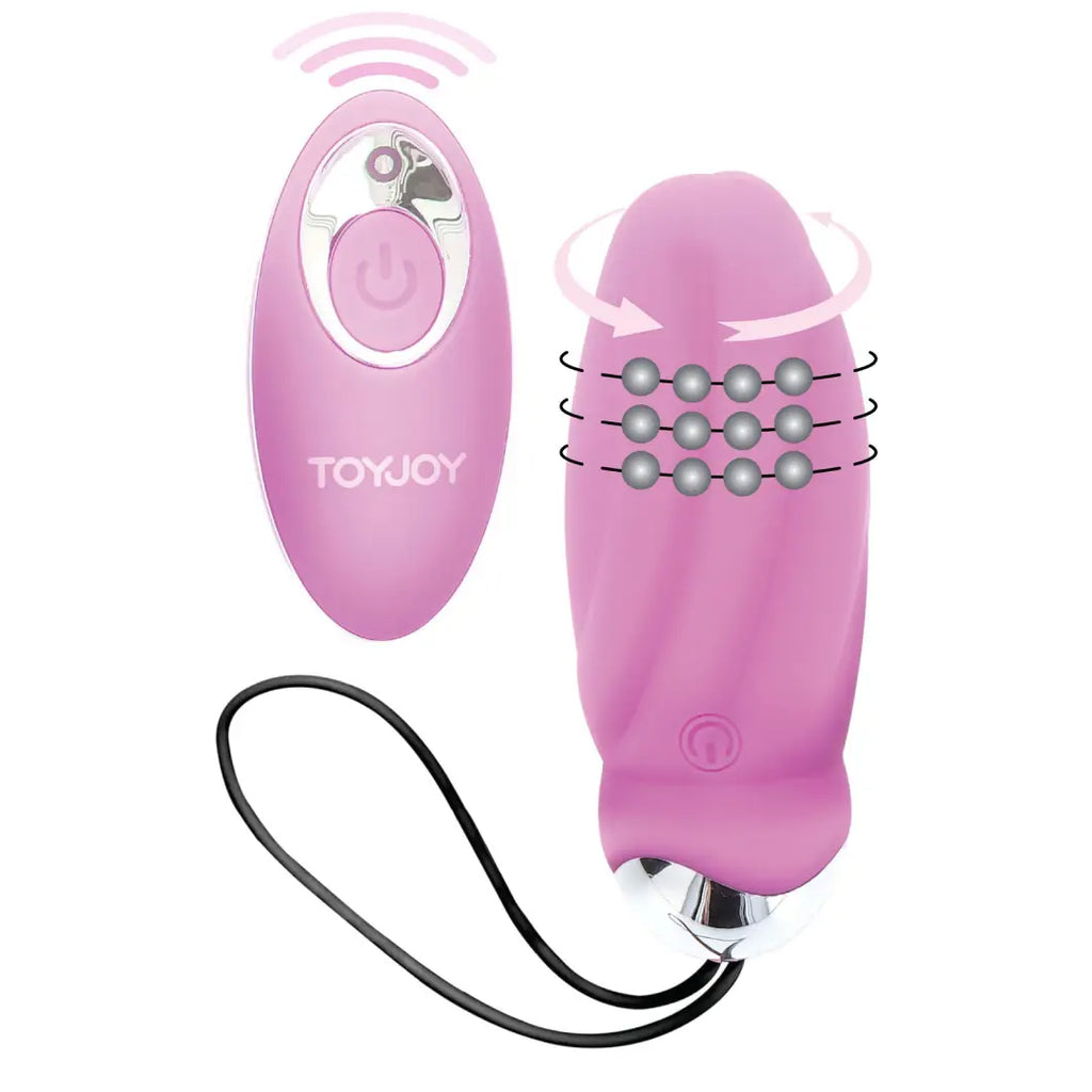 ερωτικό παιχνίδι TOYJOY You Crack Me Up επαναφορτιζόμενο love egg με περιστρεφόμενες μπίλιες και τηλεχειριστήριο