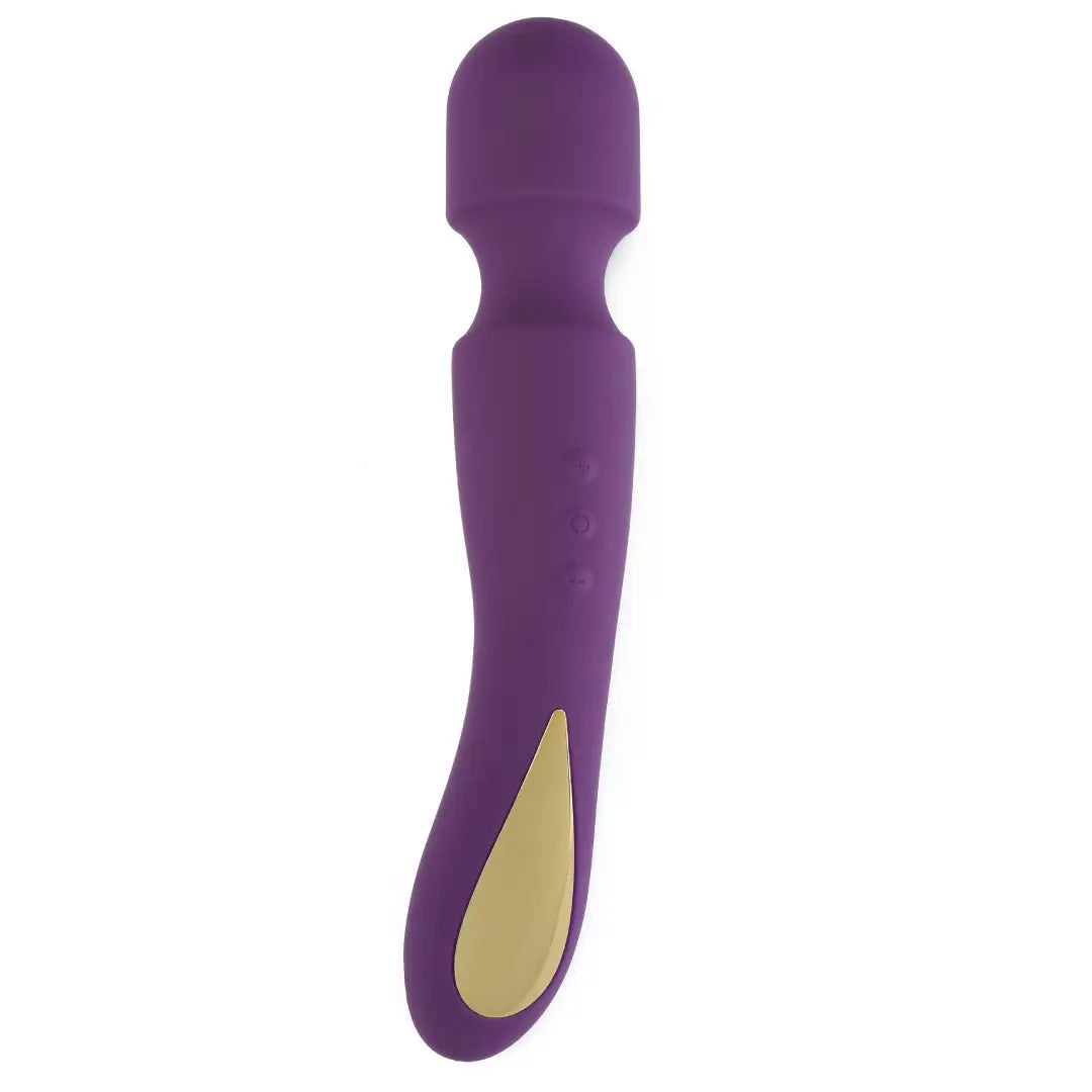 κλειτοριδικός δονητής Zenith Massager επαναφορτιζόμενο wand με 7 λειτουργίες δόνησης και πολύχρωμο LED φωτισμό σε μωβ χρώμα