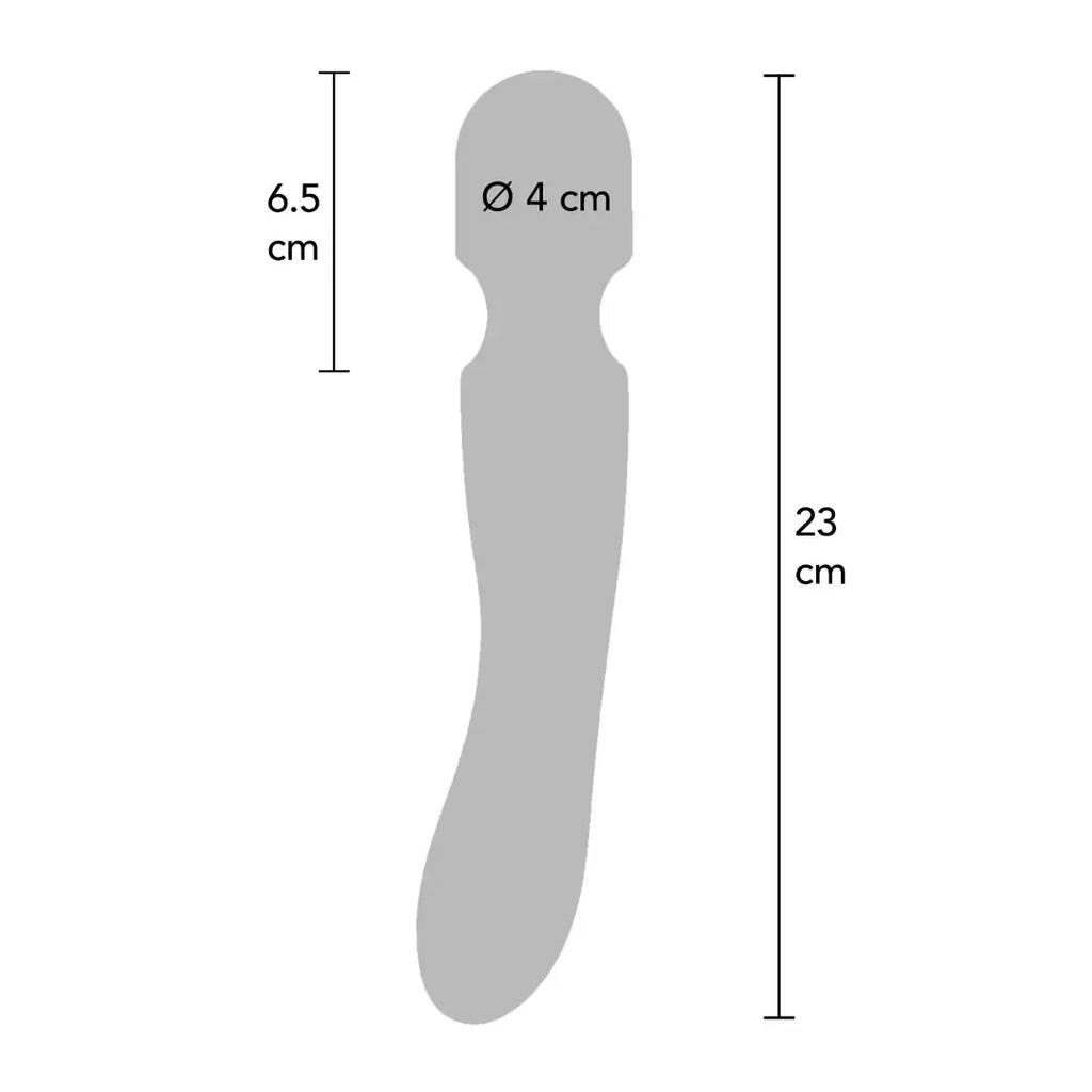 κλειτοριδικός δονητής Zenith Massager επαναφορτιζόμενο wand με 7 λειτουργίες δόνησης και πολύχρωμο LED φωτισμό για γυναίκες