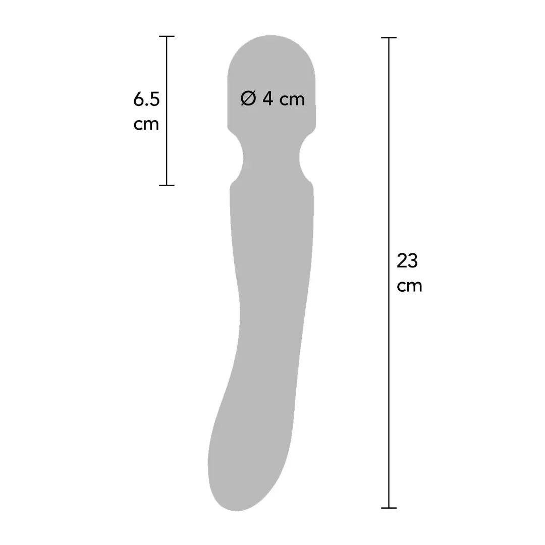 κλειτοριδικός δονητής Zenith Massager επαναφορτιζόμενο wand με 7 λειτουργίες δόνησης και πολύχρωμο LED φωτισμό για γυναίκες